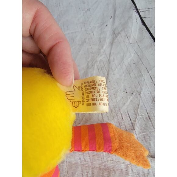 Vintage Big Bird Applause 7in Plush Doll Sesame Street Stuffed Animal Toy - Picture 4 of 7